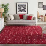 Nourison Grafix GRF15 Red Contemporary Area Rugs