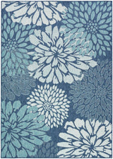Nourison Garden Oasis GOA06 Navy Contemporary Area Rugs