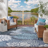 Nourison Garden Oasis GOA06 Navy Contemporary Area Rugs