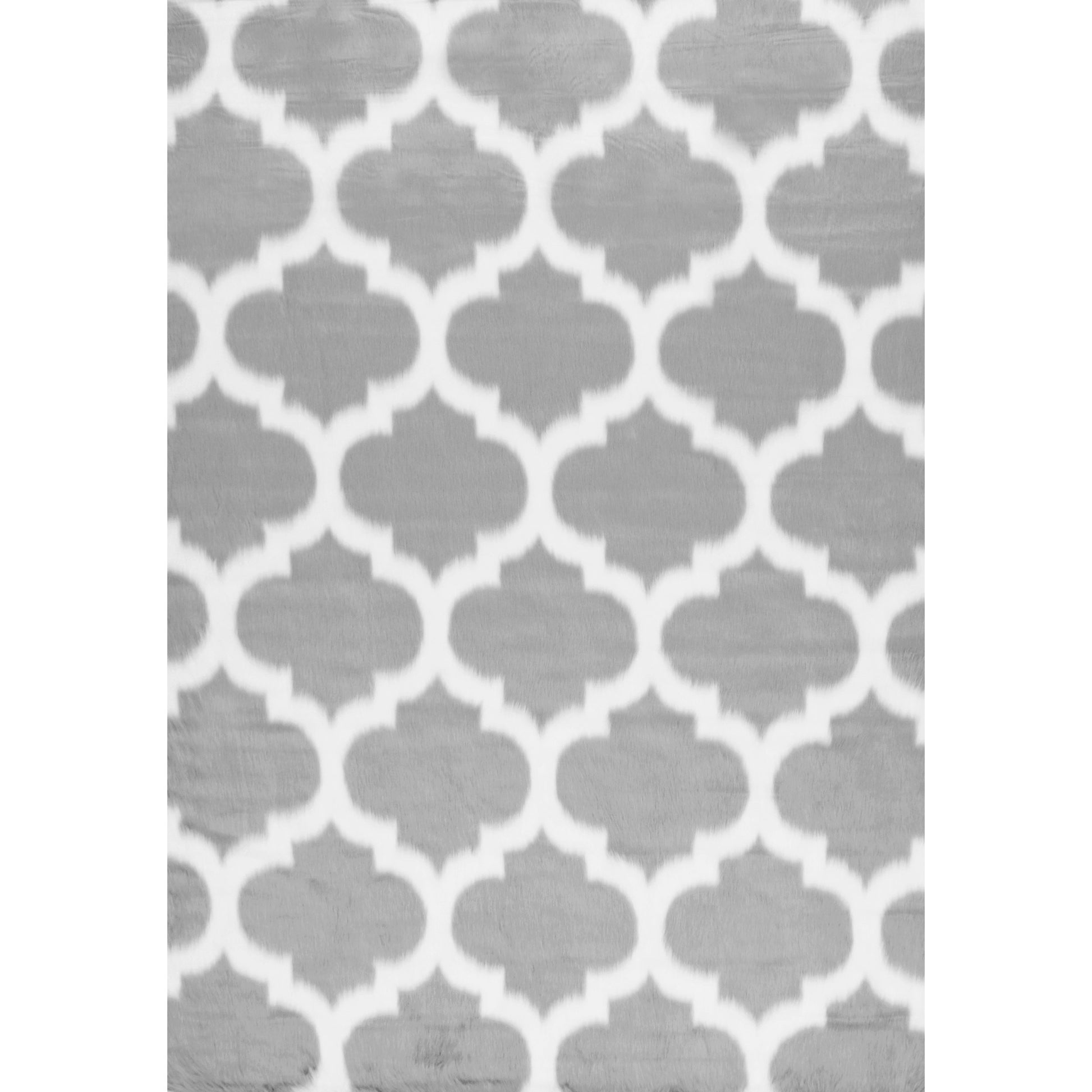 Nuloom Faux Sheepskin Shaunna Bibl25D Gray Area Rug