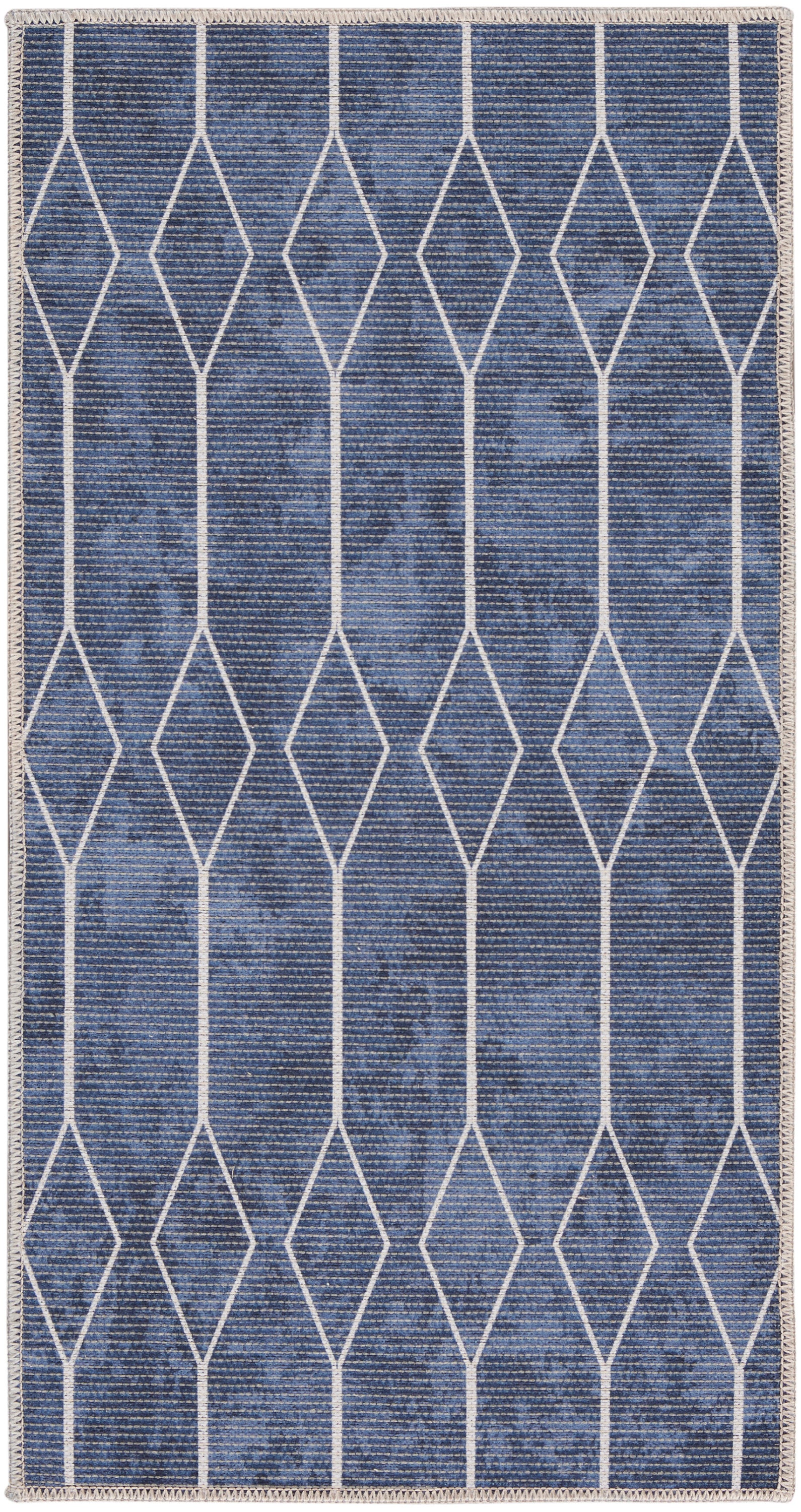 Nourison Machine Washable Series 1 X Nicole Curtis Sr107 Navy Area Rug