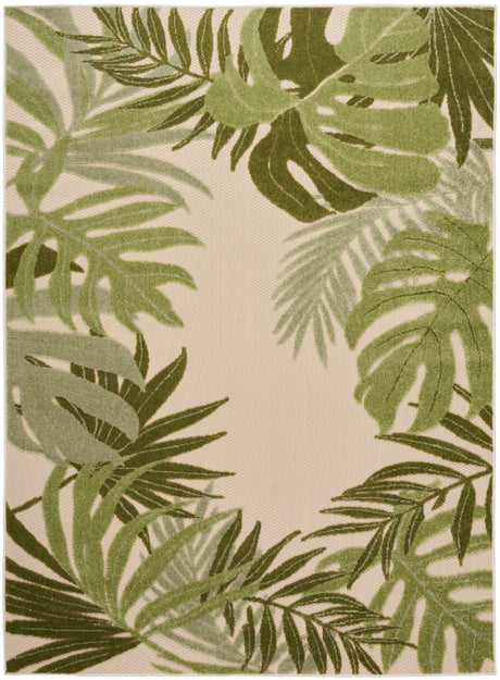 Nourison Aloha Alh40 Ivory Green Area Rug