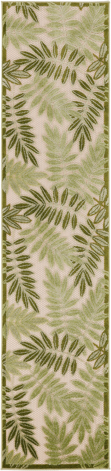 Nourison Aloha Alh18 Ivory Green Area Rug