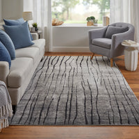 Feizy Kano 86439Lif Gray/Black/Taupe Area Rug