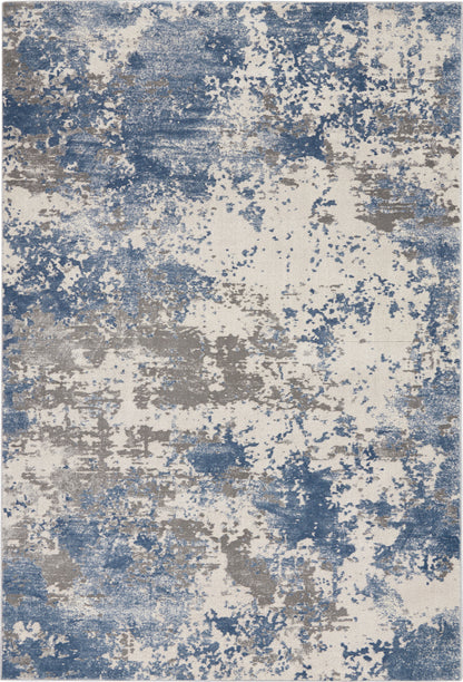 Nourison Rustic Textures Rus08 Grey/Blue Rug