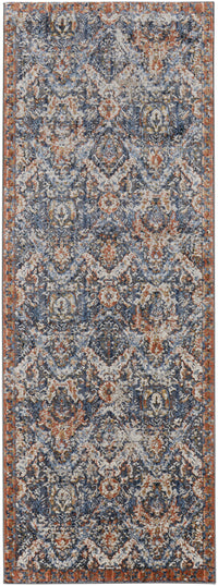 Feizy Kaia Kai39Hrf Blue/Orange/Ivory Area Rug