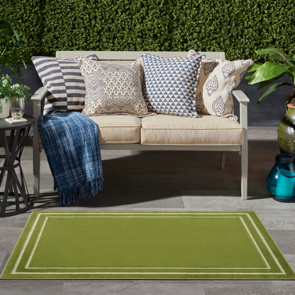 Nourison Nourison Essentials Nre02 Green Ivory Area Rug