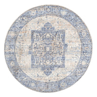 Nuloom Harriet Vintage Medallion Khmc04C Light Blue Area Rug