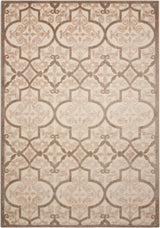 Nourison Aloha ALH14 Machine Made Cream Rug