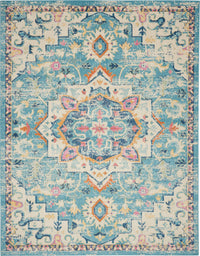 Nourison Passion Psn25 Ivory/Light Blue Rug