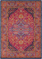 Surya Harput Hap-1009 Burgandy, Navy, Mustard, Burnt Orange, Teal, Ivory Rug.