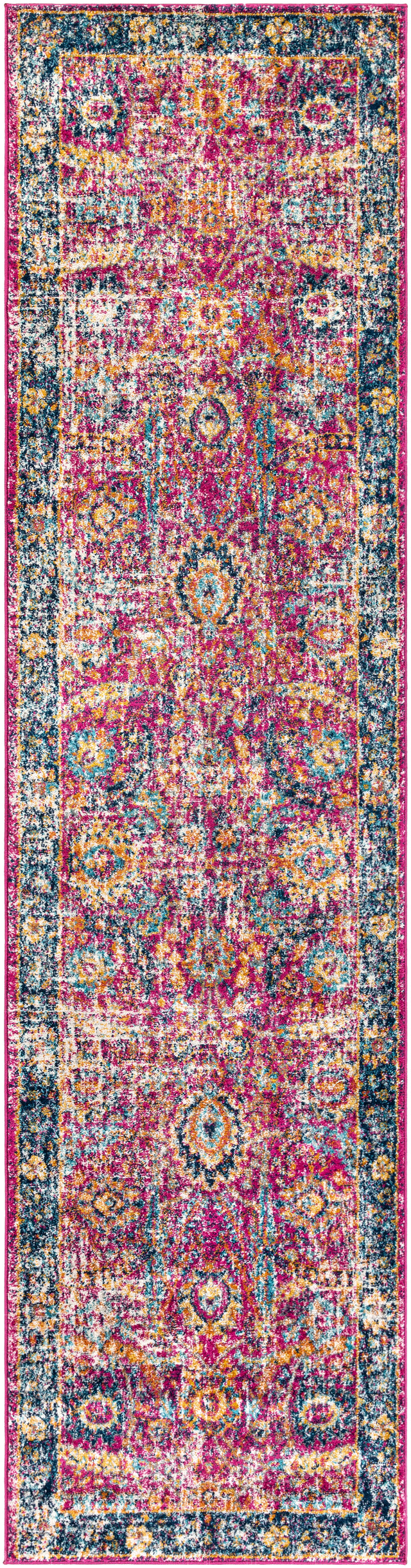 Surya Harput Hap-1013 Burgandy, Navy, Teal, Mustard, Burnt Orange, Medium Gray Rug