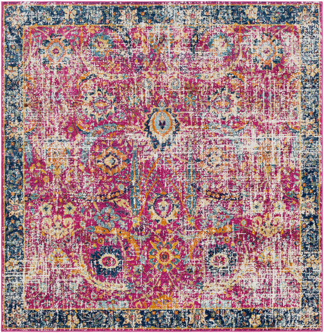 Surya Harput Hap-1013 Burgandy, Navy, Teal, Mustard, Burnt Orange, Medium Gray Rug