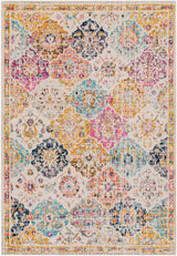 Surya Harput Hap-1018 Mustard, Burnt Orange, Navy, Burgandy, Teal, Charcoal Rug.