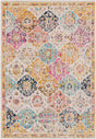 Surya Harput Hap-1018 Mustard, Burnt Orange, Navy, Burgandy, Teal, Charcoal Rug.