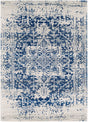 Surya Harput Hap-1021 Navy, Medium Gray, Light Beige Rug.