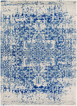 Surya Harput Hap-1021 Navy, Medium Gray, Light Beige Rug.