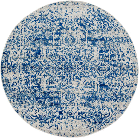 Surya Harput Hap-1021 Navy, Medium Gray, Light Beige Rug.