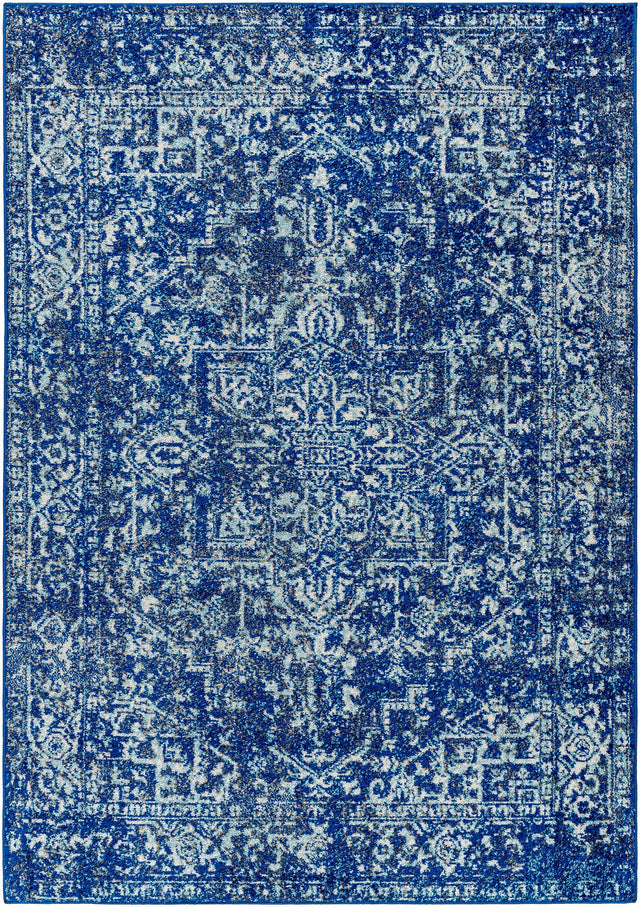 Surya Harput Hap-1022 Dark Blue, Teal, Black, Beige Rugs.