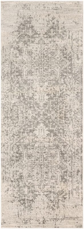 Surya Harput Hap-1024 Charcoal, Medium Gray, Light Beige Rug.