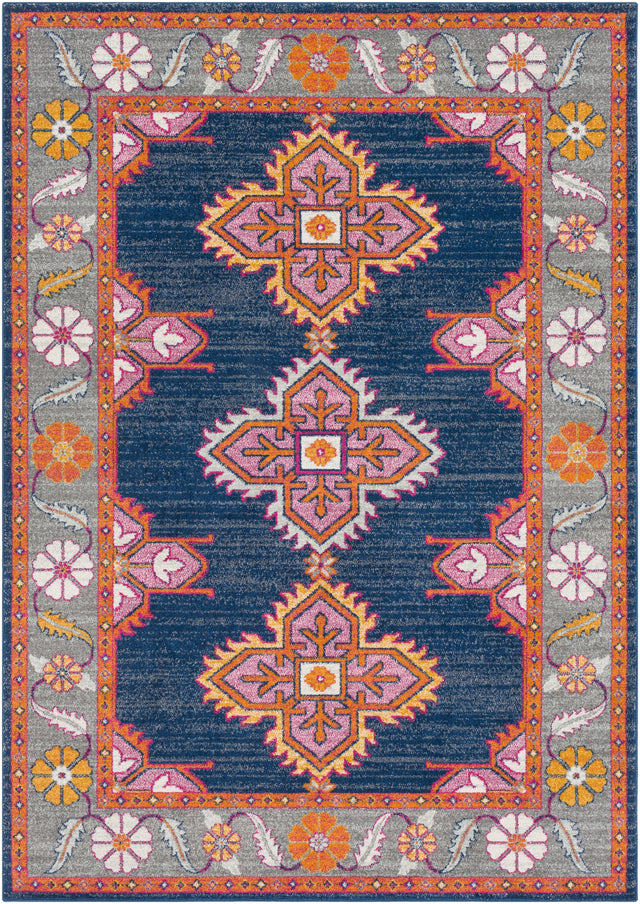 Surya Harput Hap-1037 Dark Blue, Medium Gray, Light Gray Rugs.