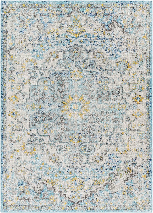 Surya Harput Hap-1065 Beige, Saffron, Light Gray, Teal Rugs.