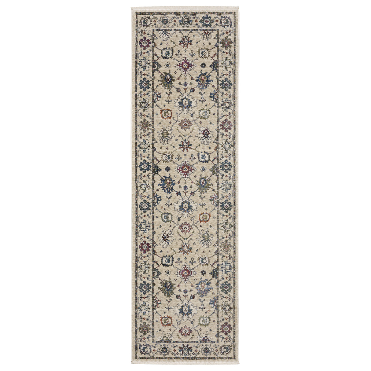 Oriental Weavers Sphinx HASTINGS HA01W Ivory Floral Rugs