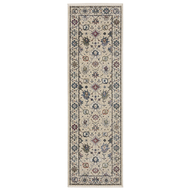 Oriental Weavers Sphinx HASTINGS HA01W Ivory Floral Rugs