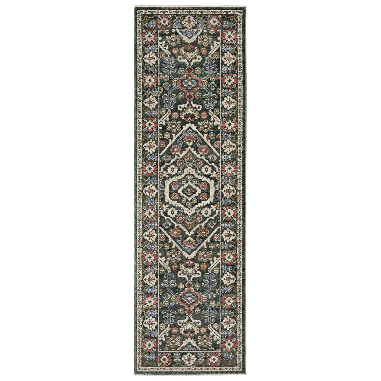Oriental Weavers Sphinx HASTINGS HA02B Green Floral Rugs