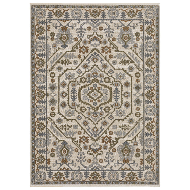 Oriental Weavers Sphinx HASTINGS HA02I Ivory Floral Rugs