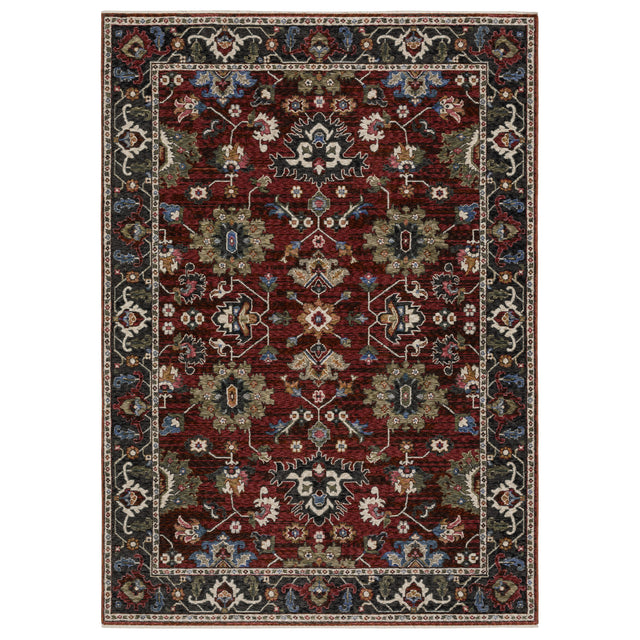 Oriental Weavers Sphinx HASTINGS HA03V Red Floral Rugs