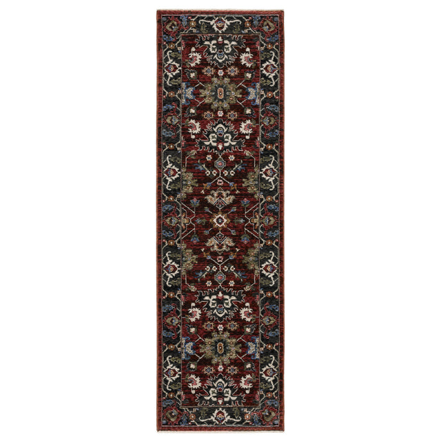 Oriental Weavers Sphinx HASTINGS HA03V Red Floral Rugs
