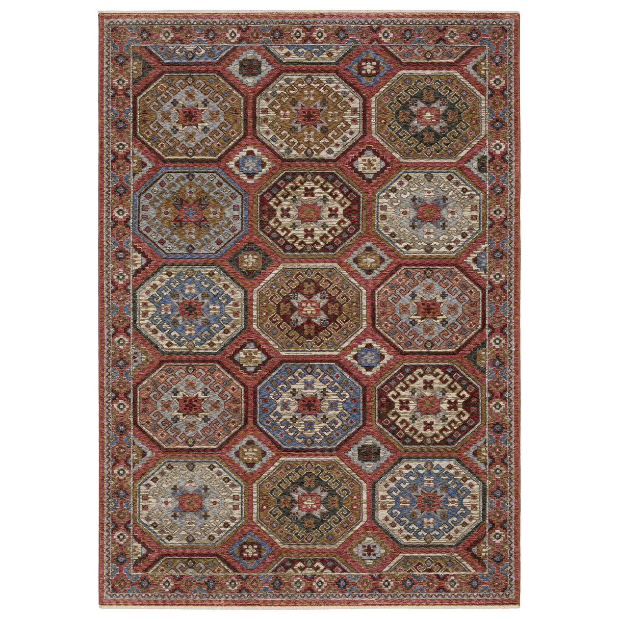 Oriental Weavers Sphinx HASTINGS HA05R Pink Geometric Rugs