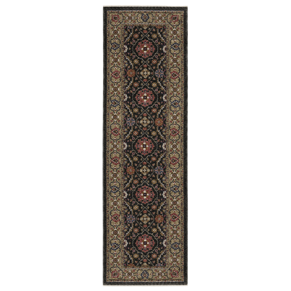 Oriental Weavers Sphinx HASTINGS HA07D Charcoal Floral Rugs