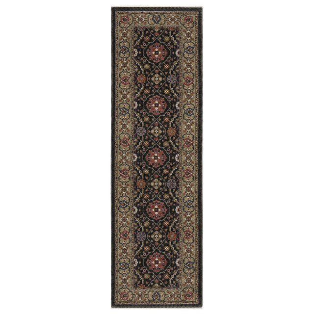 Oriental Weavers Sphinx HASTINGS HA07D Charcoal Floral Rugs