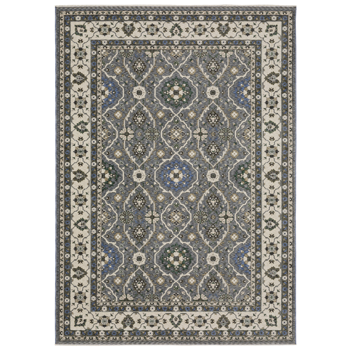 Oriental Weavers Sphinx HASTINGS HA07H Blue Floral Rugs
