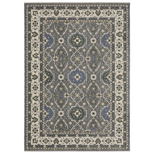 Oriental Weavers Sphinx HASTINGS HA07H Blue Floral Rugs