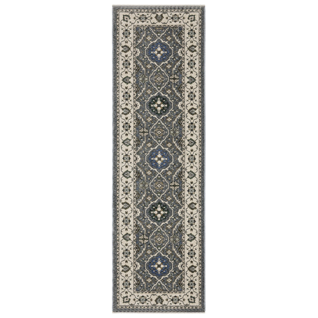 Oriental Weavers Sphinx HASTINGS HA07H Blue Floral Rugs