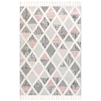 Nuloom Emlyn Diamond Lattice Oznn07A Gray Area Rug