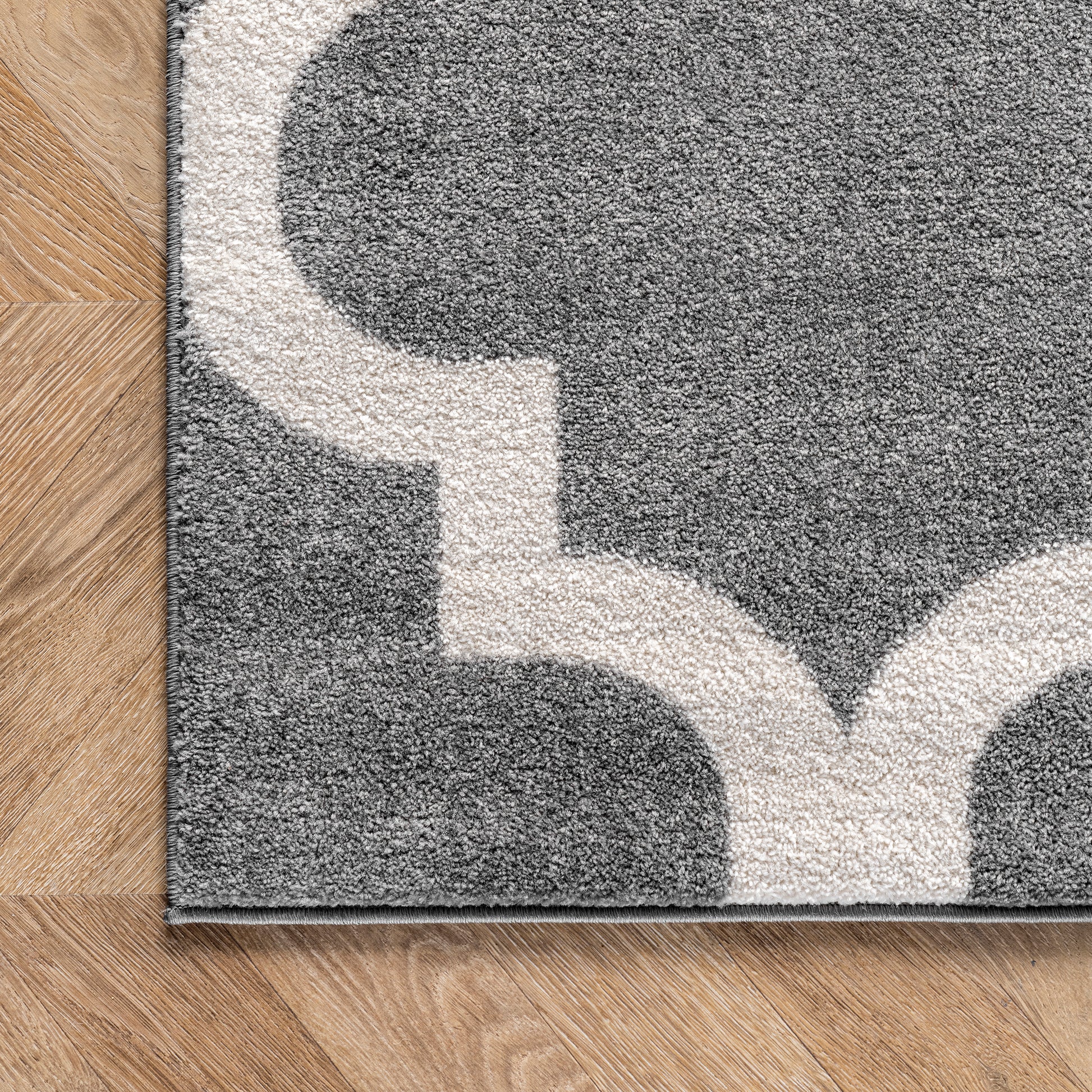 Nuloom Meeker Trellis Rzpl02A Gray Area Rug