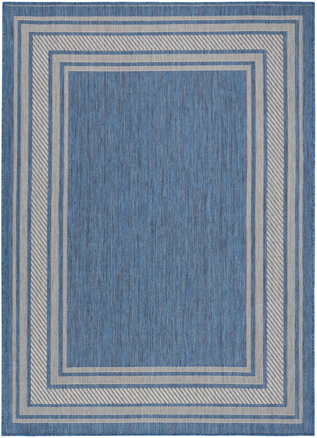 Nourison Horizon Indoor/Outdoor HOZ03 Denim Contemporary Area Rugs