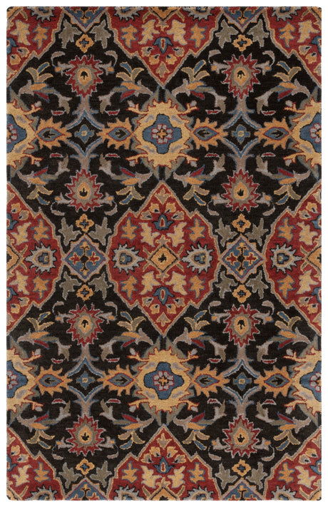 Safavieh Heritage Hg653H Charcoal/Red Rug.