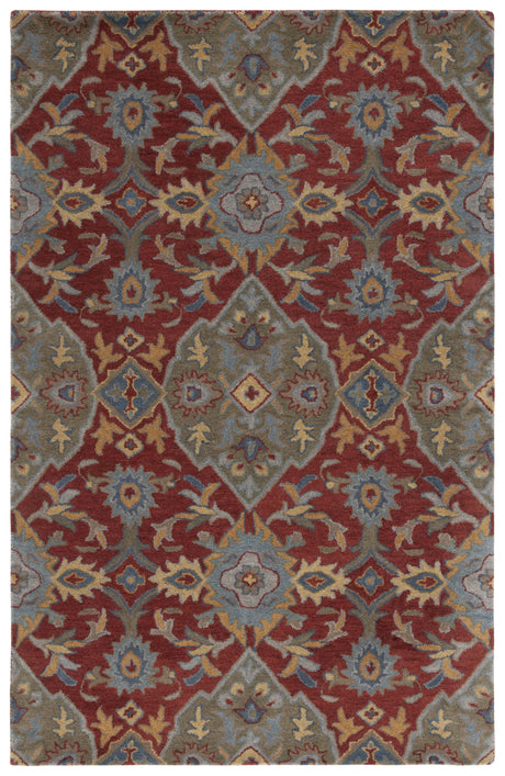 Safavieh Heritage Hg653Q Red/Green Rug.