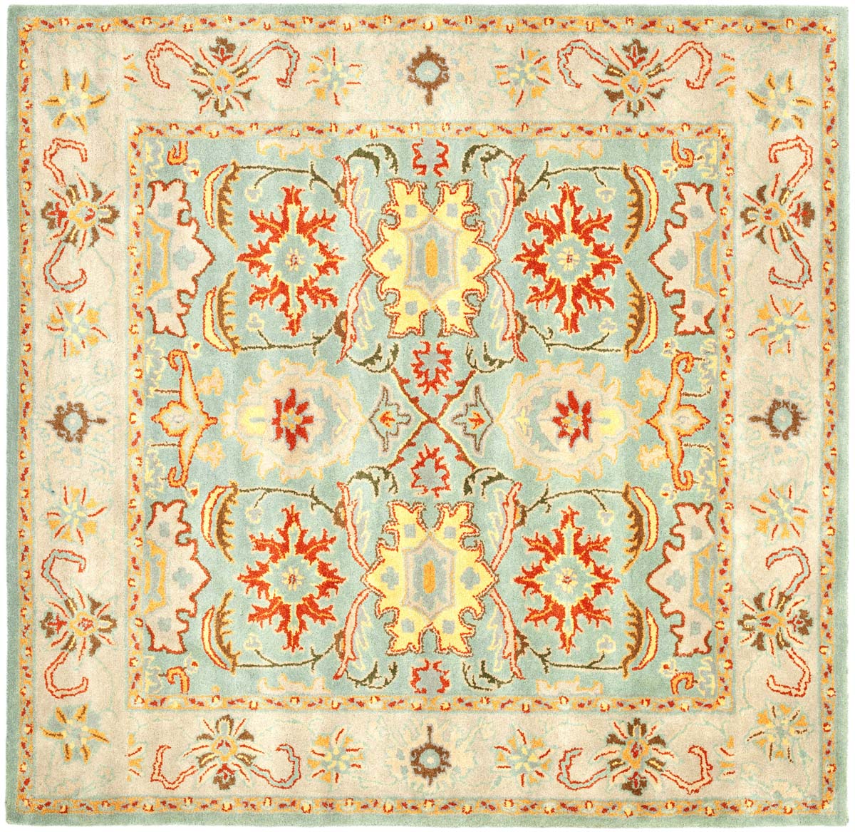 Safavieh Heritage Hg734A Light Blue / Ivory Rugs