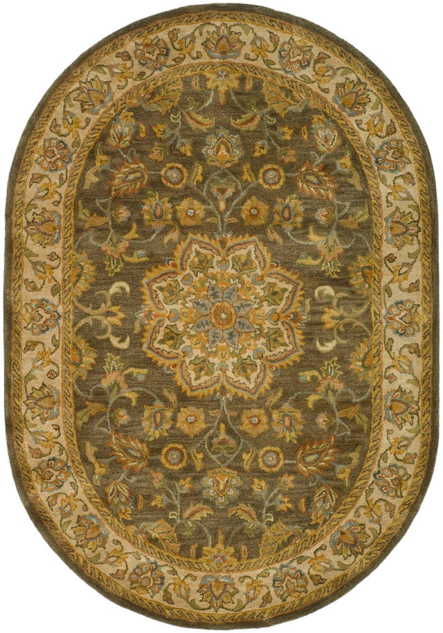 Safavieh Heritage Hg954A Green / Taupe Rugs