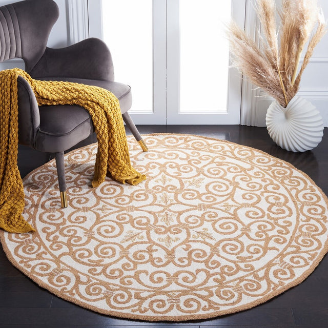 Safavieh Chelsea Hk11P Ivory / Gold Rugs