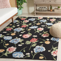 Safavieh Chelsea Hk220Z Black/Red Area Rug