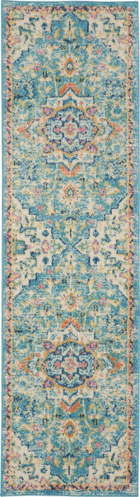 Nourison Passion Psn25 Ivory/Light Blue Rug