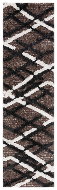 Safavieh Hi-Lo Shag Hls206T Brown/Ivory Charcoal Area Rug