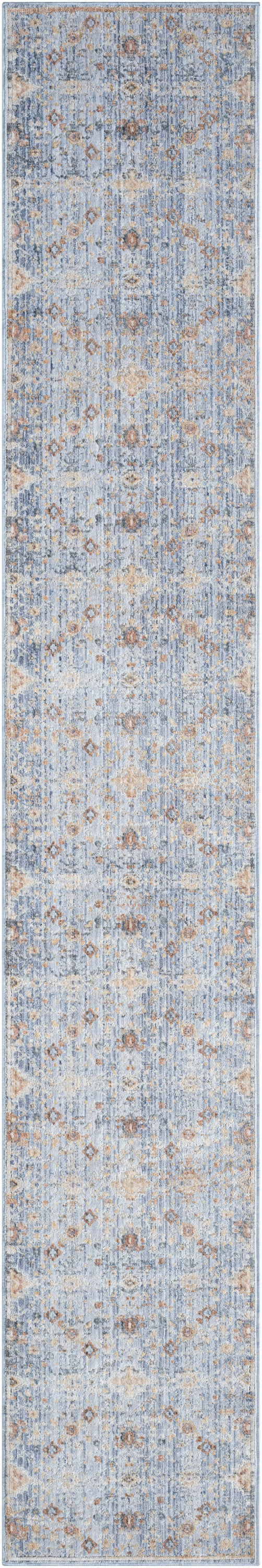 Nourison Elegant Heirlooms Elh02 Blue Ivory Area Rug